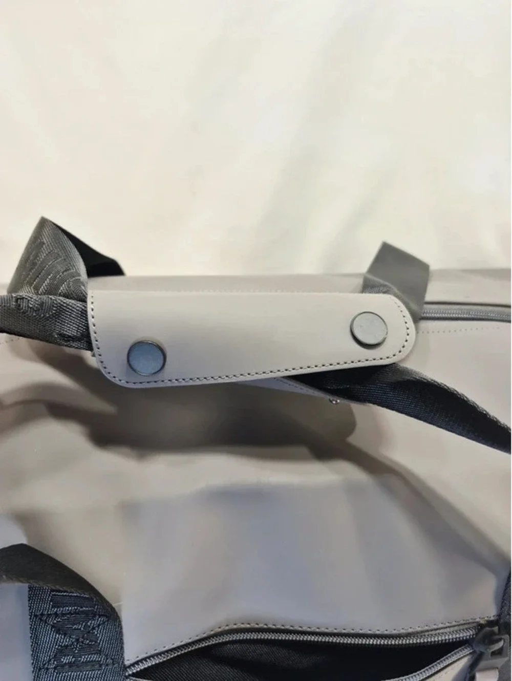 Rains Trail Gym Duffle Bag in Gray Shoulder Strap Waterproof